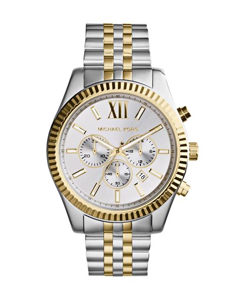 lexington michael kors gold and silver|Michael Kors lexington gold.